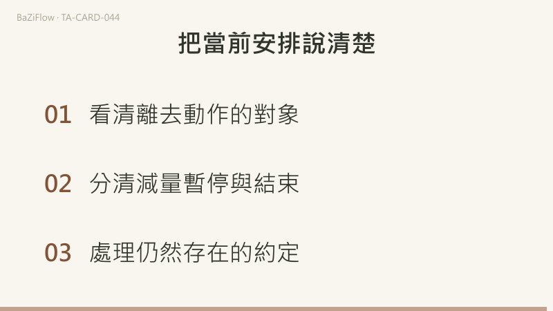 八杯留在左側，路徑向右延伸；三個停點不是時間單位。