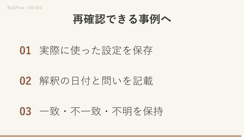 同じ23時20分を設定に従いDまたは翌日へ分類し、未計算の星位は補いません。