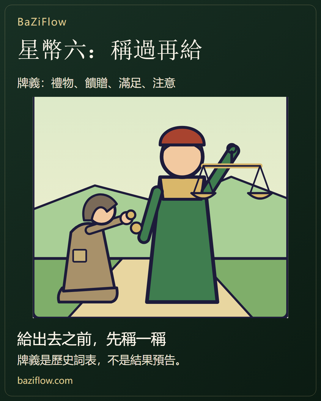 星幣六:給之前,先稱一稱