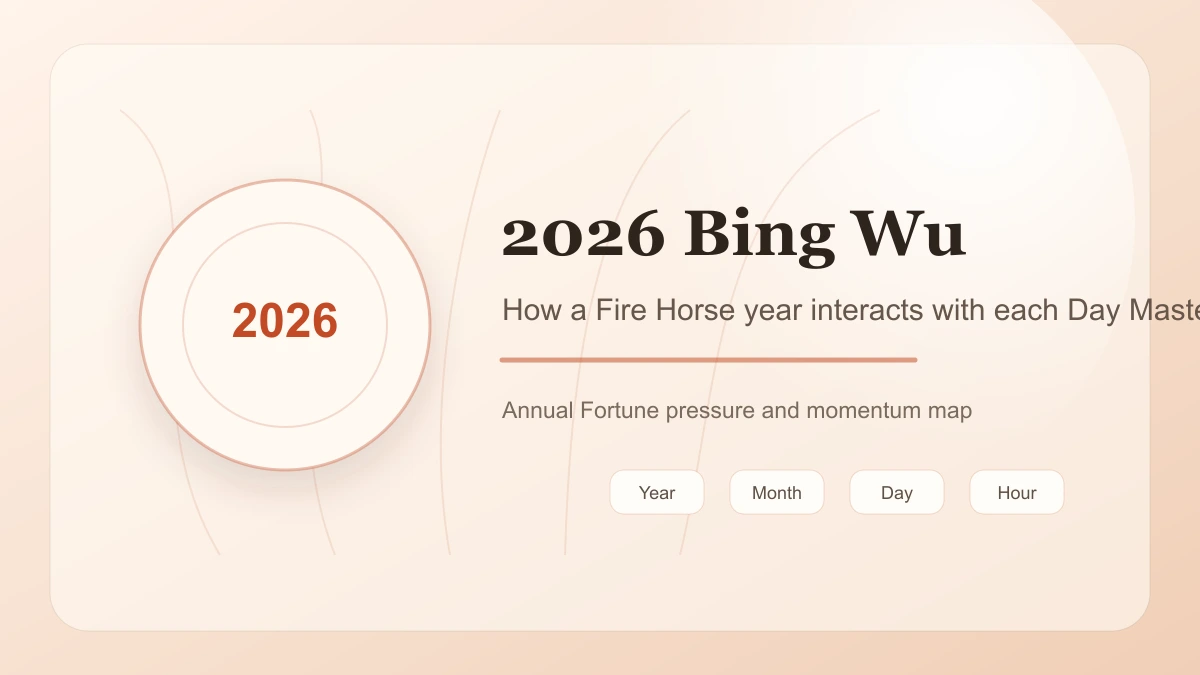 BaziFlow 2026 Annual Fortune interaction illustration