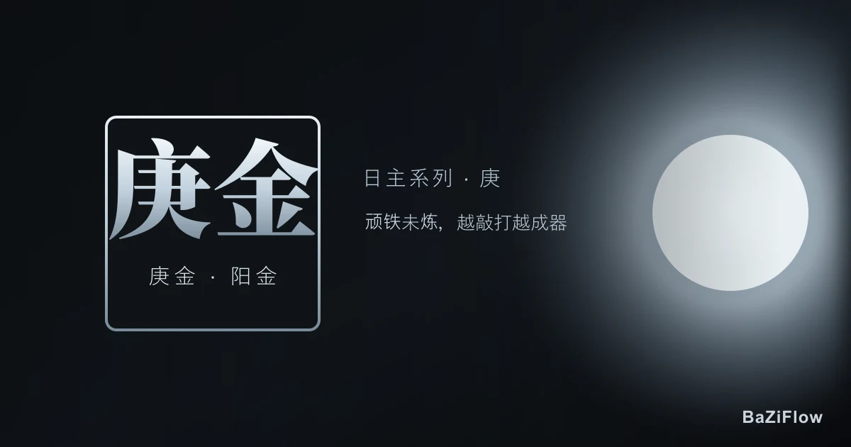 庚金日主:性格、事业、感情与大运全解